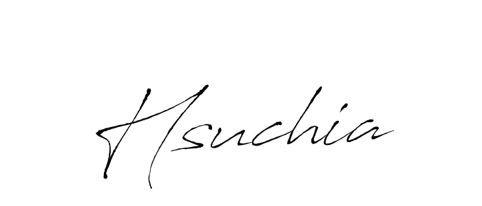 Antro_Vectra is a professional signature style that is perfect for those who want to add a touch of class to their signature. It is also a great choice for those who want to make their signature more unique. Get Hsuchia name to fancy signature for free. Hsuchia signature style 6 images and pictures png