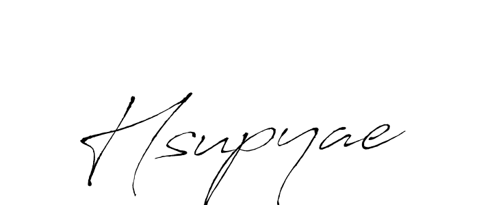 Design your own signature with our free online signature maker. With this signature software, you can create a handwritten (Antro_Vectra) signature for name Hsupyae. Hsupyae signature style 6 images and pictures png