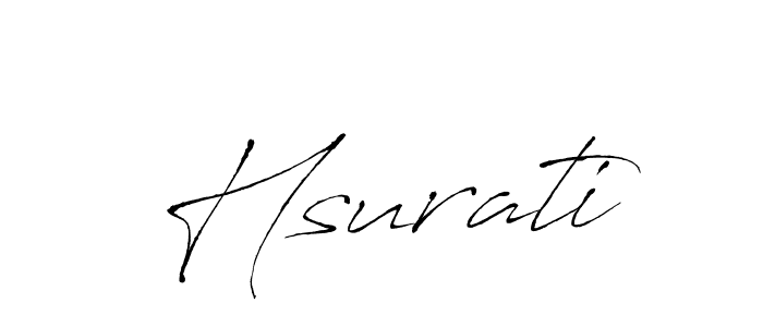 Make a beautiful signature design for name Hsurati. With this signature (Antro_Vectra) style, you can create a handwritten signature for free. Hsurati signature style 6 images and pictures png