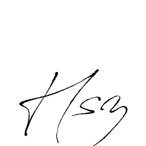 The best way (Antro_Vectra) to make a short signature is to pick only two or three words in your name. The name Hsz include a total of six letters. For converting this name. Hsz signature style 6 images and pictures png