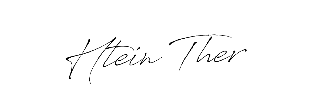 Use a signature maker to create a handwritten signature online. With this signature software, you can design (Antro_Vectra) your own signature for name Htein Ther. Htein Ther signature style 6 images and pictures png