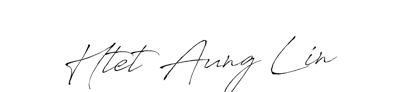 Design your own signature with our free online signature maker. With this signature software, you can create a handwritten (Antro_Vectra) signature for name Htet Aung Lin. Htet Aung Lin signature style 6 images and pictures png