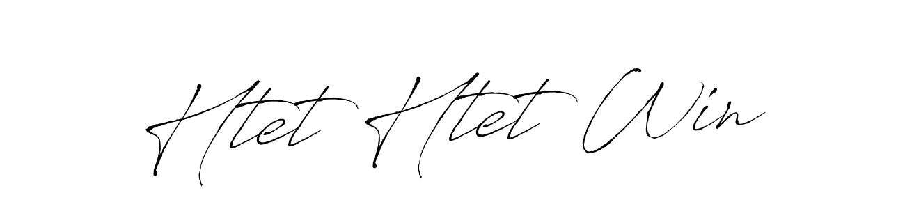 Create a beautiful signature design for name Htet Htet Win. With this signature (Antro_Vectra) fonts, you can make a handwritten signature for free. Htet Htet Win signature style 6 images and pictures png