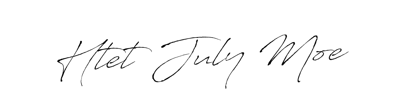 Make a beautiful signature design for name Htet July Moe. With this signature (Antro_Vectra) style, you can create a handwritten signature for free. Htet July Moe signature style 6 images and pictures png