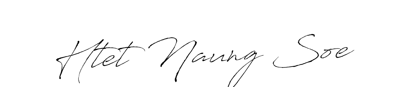 Make a beautiful signature design for name Htet Naung Soe. With this signature (Antro_Vectra) style, you can create a handwritten signature for free. Htet Naung Soe signature style 6 images and pictures png
