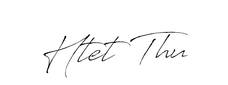 Also we have Htet Thu name is the best signature style. Create professional handwritten signature collection using Antro_Vectra autograph style. Htet Thu signature style 6 images and pictures png