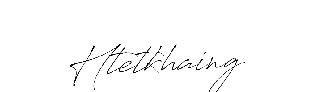How to make Htetkhaing name signature. Use Antro_Vectra style for creating short signs online. This is the latest handwritten sign. Htetkhaing signature style 6 images and pictures png