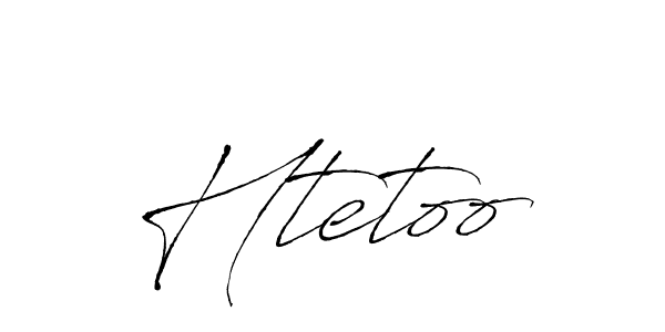 How to make Htetoo signature? Antro_Vectra is a professional autograph style. Create handwritten signature for Htetoo name. Htetoo signature style 6 images and pictures png