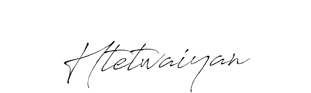 Create a beautiful signature design for name Htetwaiyan. With this signature (Antro_Vectra) fonts, you can make a handwritten signature for free. Htetwaiyan signature style 6 images and pictures png