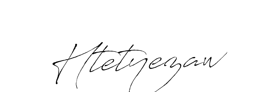 Htetyezaw stylish signature style. Best Handwritten Sign (Antro_Vectra) for my name. Handwritten Signature Collection Ideas for my name Htetyezaw. Htetyezaw signature style 6 images and pictures png