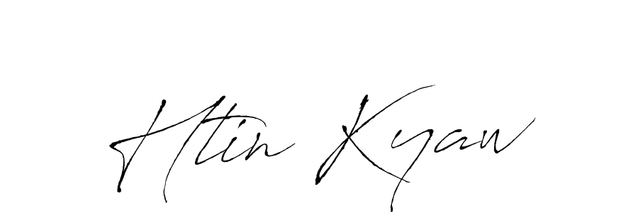 Create a beautiful signature design for name Htin Kyaw. With this signature (Antro_Vectra) fonts, you can make a handwritten signature for free. Htin Kyaw signature style 6 images and pictures png