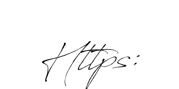 Create a beautiful signature design for name Https:. With this signature (Antro_Vectra) fonts, you can make a handwritten signature for free. Https: signature style 6 images and pictures png