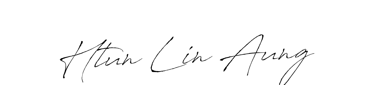 Htun Lin Aung stylish signature style. Best Handwritten Sign (Antro_Vectra) for my name. Handwritten Signature Collection Ideas for my name Htun Lin Aung. Htun Lin Aung signature style 6 images and pictures png