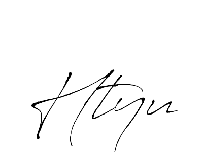How to Draw Htyu signature style? Antro_Vectra is a latest design signature styles for name Htyu. Htyu signature style 6 images and pictures png