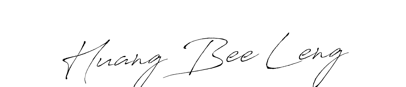 Create a beautiful signature design for name Huang Bee Leng. With this signature (Antro_Vectra) fonts, you can make a handwritten signature for free. Huang Bee Leng signature style 6 images and pictures png