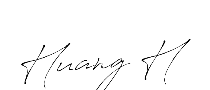 How to make Huang H signature? Antro_Vectra is a professional autograph style. Create handwritten signature for Huang H name. Huang H signature style 6 images and pictures png