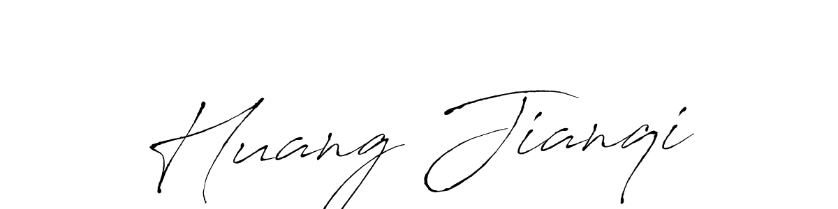 Design your own signature with our free online signature maker. With this signature software, you can create a handwritten (Antro_Vectra) signature for name Huang Jianqi. Huang Jianqi signature style 6 images and pictures png