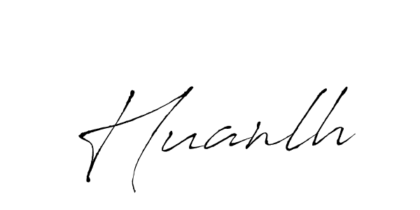 Use a signature maker to create a handwritten signature online. With this signature software, you can design (Antro_Vectra) your own signature for name Huanlh. Huanlh signature style 6 images and pictures png