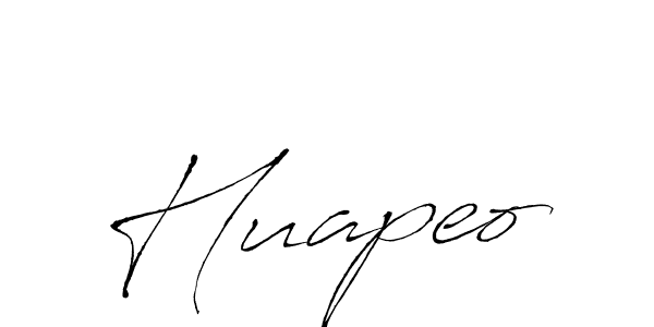 Use a signature maker to create a handwritten signature online. With this signature software, you can design (Antro_Vectra) your own signature for name Huapeo. Huapeo signature style 6 images and pictures png