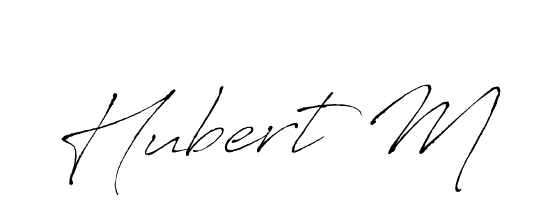 Also You can easily find your signature by using the search form. We will create Hubert M name handwritten signature images for you free of cost using Antro_Vectra sign style. Hubert M signature style 6 images and pictures png