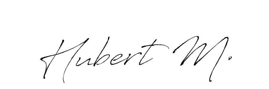 Design your own signature with our free online signature maker. With this signature software, you can create a handwritten (Antro_Vectra) signature for name Hubert M.. Hubert M. signature style 6 images and pictures png