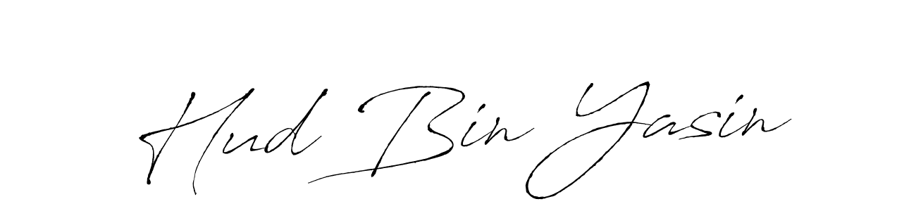 How to make Hud Bin Yasin signature? Antro_Vectra is a professional autograph style. Create handwritten signature for Hud Bin Yasin name. Hud Bin Yasin signature style 6 images and pictures png
