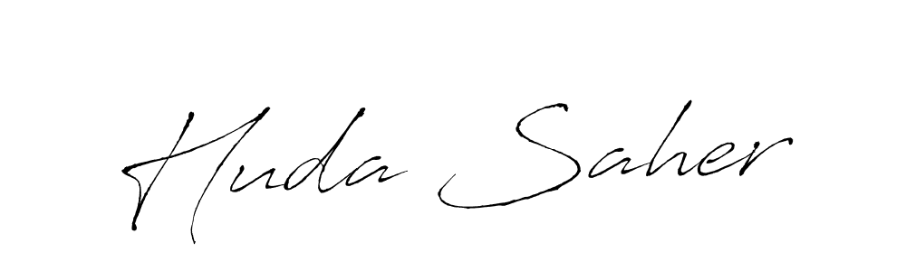 Also You can easily find your signature by using the search form. We will create Huda Saher name handwritten signature images for you free of cost using Antro_Vectra sign style. Huda Saher signature style 6 images and pictures png