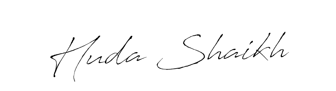 The best way (Antro_Vectra) to make a short signature is to pick only two or three words in your name. The name Huda Shaikh include a total of six letters. For converting this name. Huda Shaikh signature style 6 images and pictures png