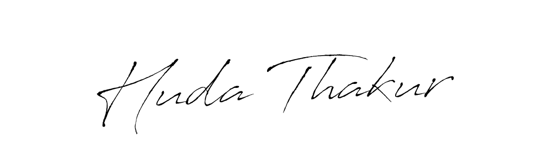 You should practise on your own different ways (Antro_Vectra) to write your name (Huda Thakur) in signature. don't let someone else do it for you. Huda Thakur signature style 6 images and pictures png