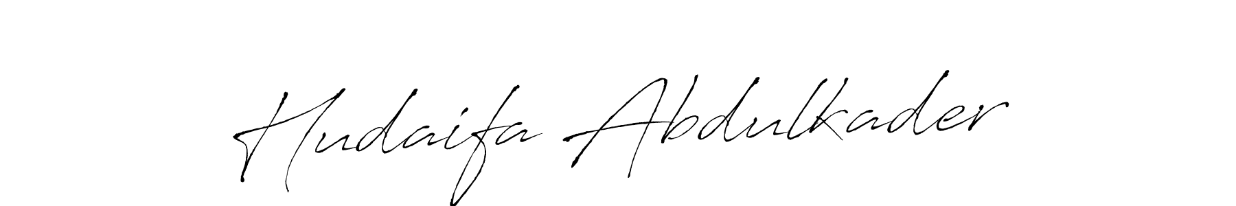 Hudaifa Abdulkader stylish signature style. Best Handwritten Sign (Antro_Vectra) for my name. Handwritten Signature Collection Ideas for my name Hudaifa Abdulkader. Hudaifa Abdulkader signature style 6 images and pictures png