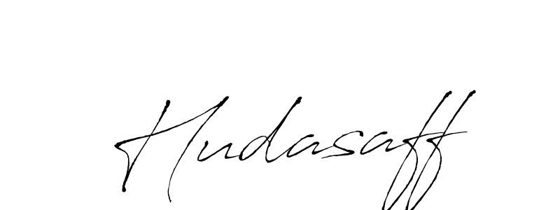 Make a beautiful signature design for name Hudasaff. With this signature (Antro_Vectra) style, you can create a handwritten signature for free. Hudasaff signature style 6 images and pictures png