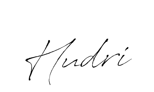 Create a beautiful signature design for name Hudri. With this signature (Antro_Vectra) fonts, you can make a handwritten signature for free. Hudri signature style 6 images and pictures png