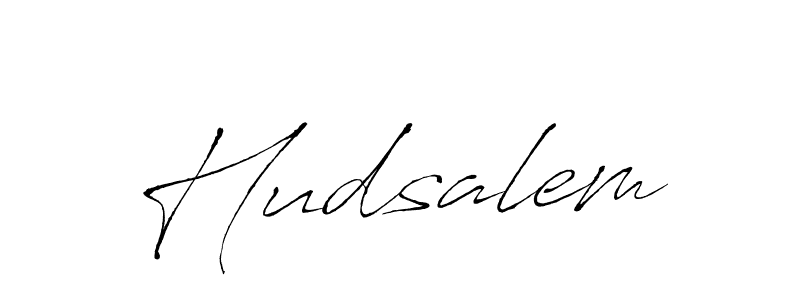 Also we have Hudsalem name is the best signature style. Create professional handwritten signature collection using Antro_Vectra autograph style. Hudsalem signature style 6 images and pictures png