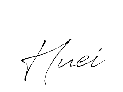 Create a beautiful signature design for name Huei. With this signature (Antro_Vectra) fonts, you can make a handwritten signature for free. Huei signature style 6 images and pictures png