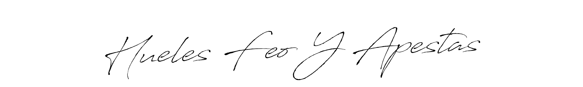 Design your own signature with our free online signature maker. With this signature software, you can create a handwritten (Antro_Vectra) signature for name Hueles Feo Y Apestas. Hueles Feo Y Apestas signature style 6 images and pictures png