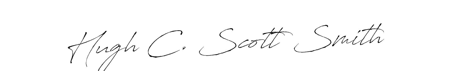 Design your own signature with our free online signature maker. With this signature software, you can create a handwritten (Antro_Vectra) signature for name Hugh C. Scott Smith. Hugh C. Scott Smith signature style 6 images and pictures png