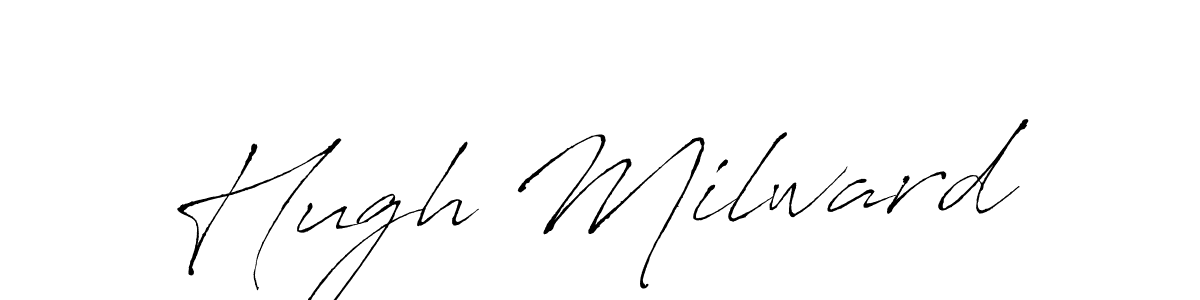 Use a signature maker to create a handwritten signature online. With this signature software, you can design (Antro_Vectra) your own signature for name Hugh Milward. Hugh Milward signature style 6 images and pictures png