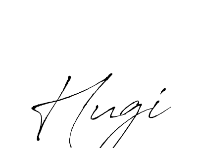 Design your own signature with our free online signature maker. With this signature software, you can create a handwritten (Antro_Vectra) signature for name Hugi. Hugi signature style 6 images and pictures png