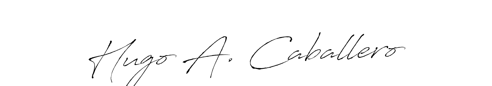 Make a short Hugo A. Caballero signature style. Manage your documents anywhere anytime using Antro_Vectra. Create and add eSignatures, submit forms, share and send files easily. Hugo A. Caballero signature style 6 images and pictures png