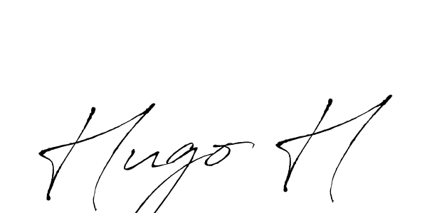 Similarly Antro_Vectra is the best handwritten signature design. Signature creator online .You can use it as an online autograph creator for name Hugo H. Hugo H signature style 6 images and pictures png