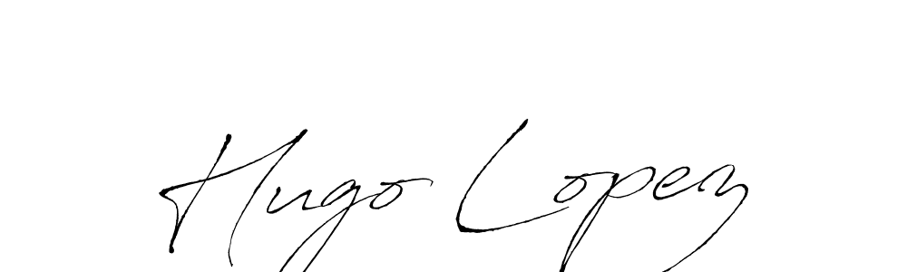 Use a signature maker to create a handwritten signature online. With this signature software, you can design (Antro_Vectra) your own signature for name Hugo Lopez. Hugo Lopez signature style 6 images and pictures png