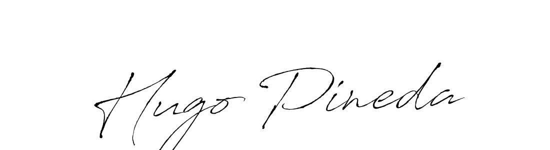 How to make Hugo Pineda name signature. Use Antro_Vectra style for creating short signs online. This is the latest handwritten sign. Hugo Pineda signature style 6 images and pictures png