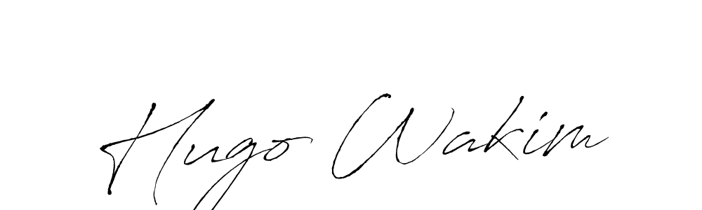 Also we have Hugo Wakim name is the best signature style. Create professional handwritten signature collection using Antro_Vectra autograph style. Hugo Wakim signature style 6 images and pictures png