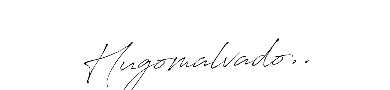 It looks lik you need a new signature style for name Hugomalvado... Design unique handwritten (Antro_Vectra) signature with our free signature maker in just a few clicks. Hugomalvado.. signature style 6 images and pictures png