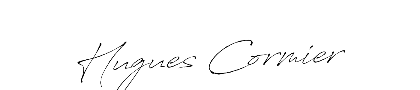 The best way (Antro_Vectra) to make a short signature is to pick only two or three words in your name. The name Hugues Cormier include a total of six letters. For converting this name. Hugues Cormier signature style 6 images and pictures png