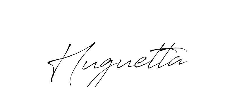 Create a beautiful signature design for name Huguetta. With this signature (Antro_Vectra) fonts, you can make a handwritten signature for free. Huguetta signature style 6 images and pictures png
