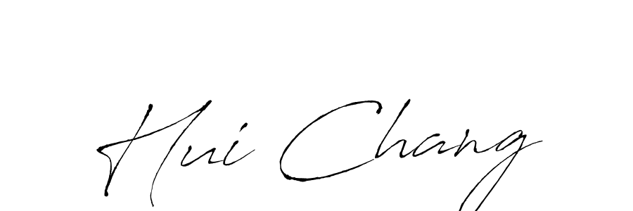 Hui Chang stylish signature style. Best Handwritten Sign (Antro_Vectra) for my name. Handwritten Signature Collection Ideas for my name Hui Chang. Hui Chang signature style 6 images and pictures png