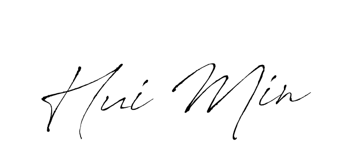 Make a beautiful signature design for name Hui Min. With this signature (Antro_Vectra) style, you can create a handwritten signature for free. Hui Min signature style 6 images and pictures png