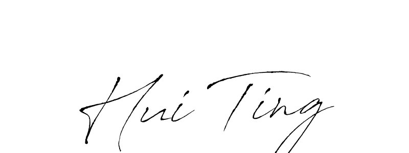 Design your own signature with our free online signature maker. With this signature software, you can create a handwritten (Antro_Vectra) signature for name Hui Ting. Hui Ting signature style 6 images and pictures png