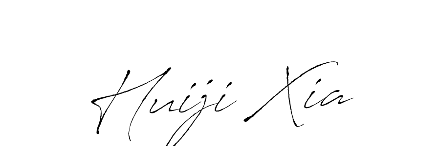 Huiji Xia stylish signature style. Best Handwritten Sign (Antro_Vectra) for my name. Handwritten Signature Collection Ideas for my name Huiji Xia. Huiji Xia signature style 6 images and pictures png